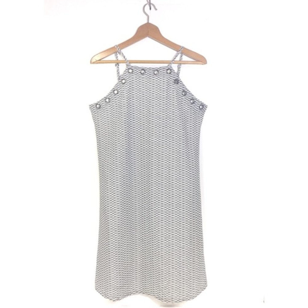 Smash! Happy Barcelona Style Luna Swing Dress Black White Metallic New S…